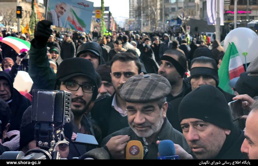 حضور دکتر کدخدایی در راهپیمایی چهل و یکمین سالگرد پیروزی انقلاب اسلامی