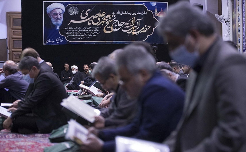 مراسم ترحیم آیت‌الله ناصری در مسجد ارگ تهران برگزار شد + گزارش تصویری