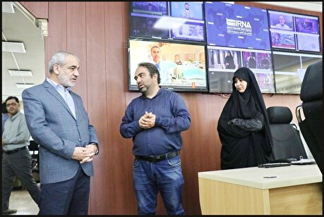 گزارش تصویری بازدید دکتر کدخدایی از خبرگزاری جمهوری اسلامی (ایرنا)